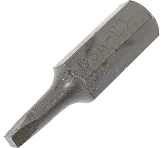 Биты квадратные (108 шт; S0; 2x2x25 мм; CrV; хвостовик С1/4") CNIC 55130