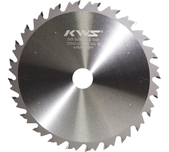 Диск пильный KWS 230*30*2.4/1.6*24T W 3000 TFKU01050