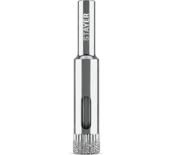 Алмазное трубчатое сверло STAYER DIAMOND d 10 мм, Р60 29930-10