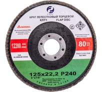 Круг лепестковый торцевой SA28003H (125x22.2 мм; 14А; КЛТ1; Р240; М63) CNIC 50749