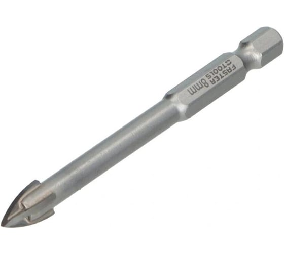 Сверло FASTER TOOLS для стекла и плитки, 4-лезвийное, 8.0 мм, длина 80 мм FT228-09