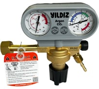 Редуктор Ar/CO2/Mix с дополнительным вентилем GAZ (Турция) YILDIZ 5340SV-RU1