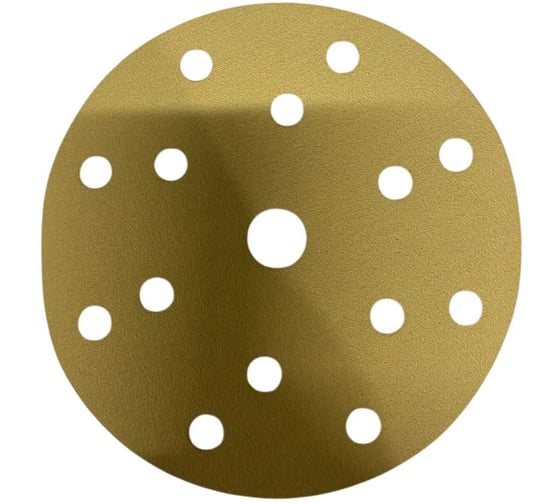 Круг шлифовальный PremFix Velcro AO Yellow Р120 (Ø150мм /15 отв.), упак. 50 шт Y25.6.15H.120