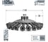 Щетка конусная ПрофТим для УШМ D125x16, посадка М14, стальная крученая 0.5мм XA-125-M14-ST-05 2
