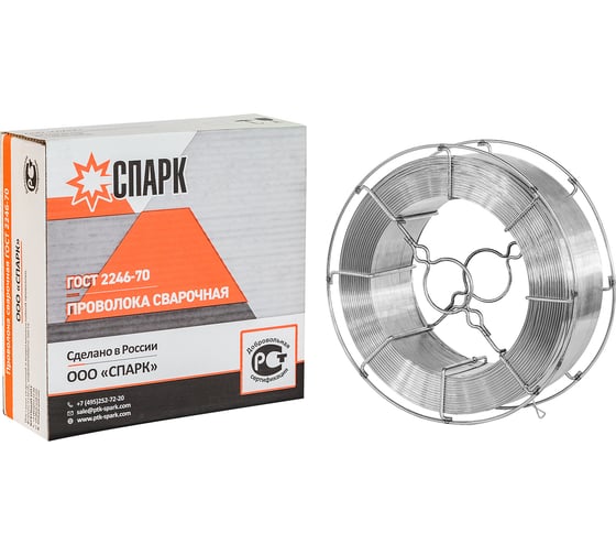 Проволока сварочная Св-06x19Н9Т 2 мм на катушке К300-52 (BS300) СПАРК 4673727887375 1