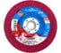 Круг лепестковый торцевой закругленный BlueShark (125х22.2 P60) КЛТ № 696, керамический корунд, 68 леп. по нержавейке и тв. сплавам, 27696 1