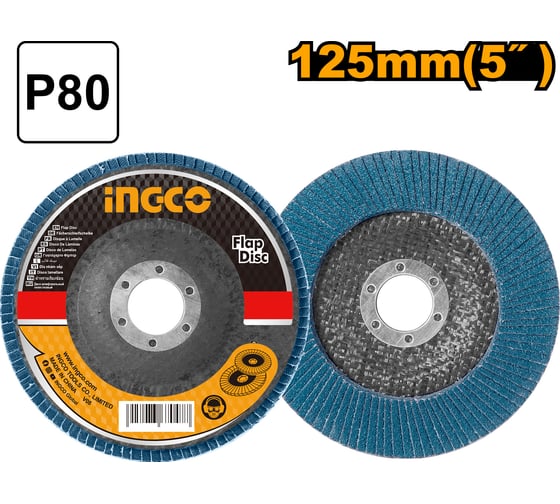 Циркониевый лепестковый диск INGCO 125мм FDZ1253