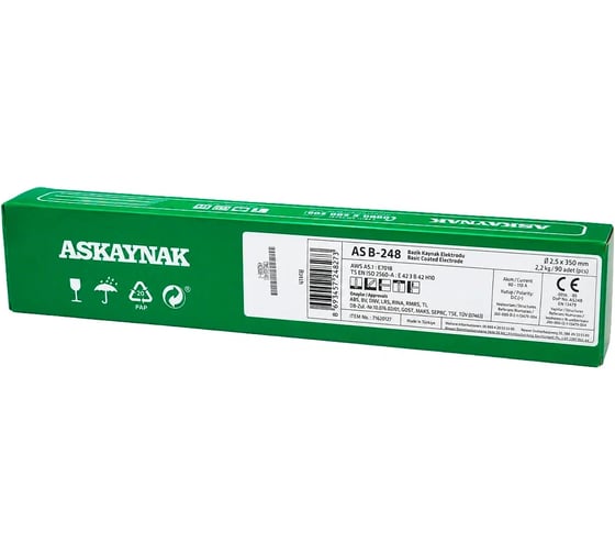 Электроды SAMGRUPP Рутил 2,5х350 (упаковка 2,1 кг) Askaynak AS R-143 TR SAMT-096225210TR