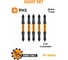 Набор бит DINGQI 75 мм S2 PH2 5 шт AD03201 2