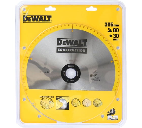 Пильный диск по дереву Dewalt DT1184, 305х30 мм DT1184-QZ