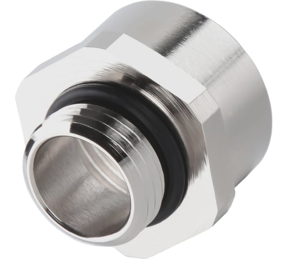 Фитинг металлический Weyer ADM-P13.5/M20х1.5 - коннектор переходник форма В, никелированная латунь, нар. P13.5, внутр. M20х1.5, -40C-+100C WE9201900