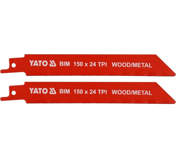 Полотно для сабельной пилы YATO BIMET 24TPI 150 мм 2 шт., YT-33932 361533932 092 1