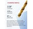 Сверло спиральное по металлу DAKSTOOLS 10.2 мм HSS TiN 102TIN 3