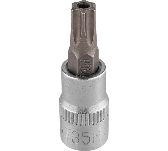 Головка-бита Rockforce TORX 1/4, T35H c отверстием RF-3273235(65232)