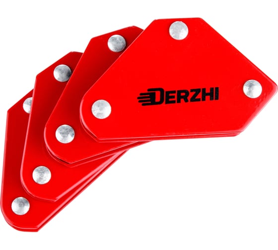 Набор фиксаторов магнитных DERZHI 4шт 2 9LBS 45/90/135 град., для сварочных работ Derzhi 866010