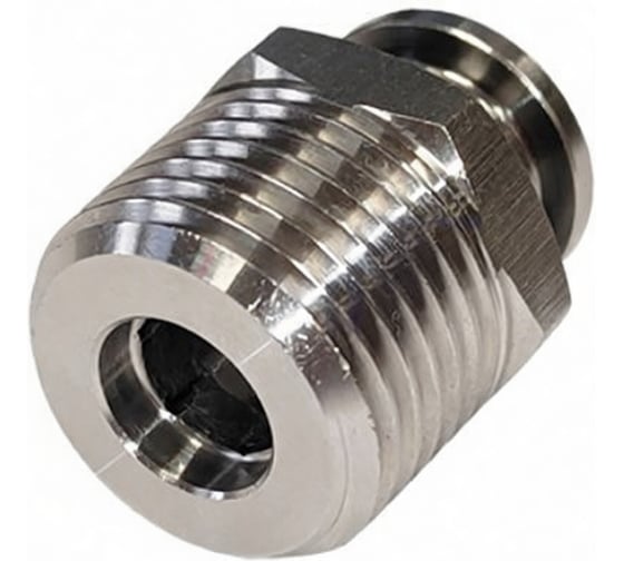 Фитинг цанговый TITAN LOCK прямой, 8 мм, наруж. резьба 1/4, нерж.сталь, тип PC, TLP-PC6-02SS TLP-PC8-02SS