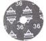 Круг шлифовальный PremFix Ceramic Fiber с вырезами P36 (125ммх22мм/фибра), упак. 50 шт 541251362 2