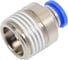 Фитинг цанговый прямой TITAN LOCK, 6 мм, наруж. резьба 1/2, латунь ник., тип POC, TLP-POC6-04BRN 1