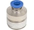 Фитинг цанговый прямой TITAN LOCK, 6 мм, наруж. резьба 1/2, латунь ник., тип POC, TLP-POC6-04BRN 4