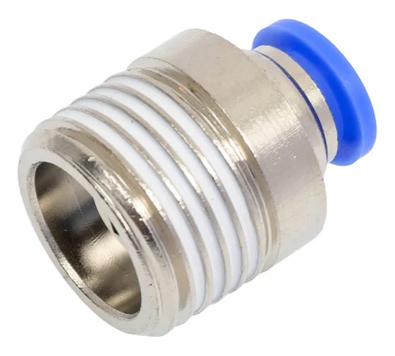 Фитинг цанговый прямой TITAN LOCK, 12 мм, наруж. резьба 1/8, латунь ник., тип POC, 5 шт., TLP-POC12-01BRN_5