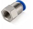 Фитинг цанговый прямой TITAN LOCK, 6 мм, внутр. резьба 3/8, латунь ник., тип PCF, 5 шт., TLP-PCF6-03BRN_5 1