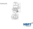 Пневмораспределитель NBPT с ручным управл. M3HS-08, арт. 808402 7