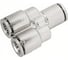 Фитинг цанговый Y-образный TITAN LOCK, 16 мм, нерж.сталь, тип PY, TLP-PY16SS 1
