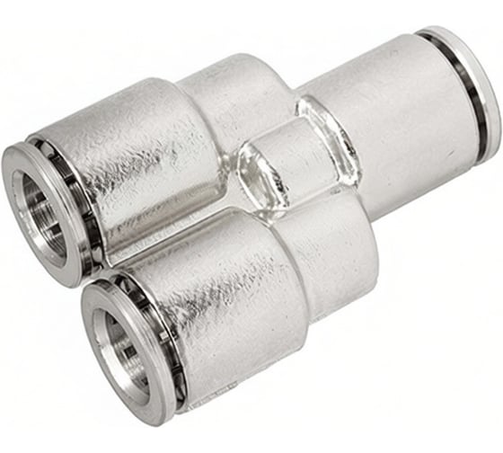 Фитинг цанговый Y-образный TITAN LOCK, 6 мм, нерж.сталь, тип PY, TLP-PY6SS