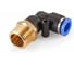 Фитинг цанговый угловой TITAN LOCK 6 мм, наруж. резьба 3/8, латунь, тип PL TLP-PL6-03BR 1