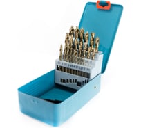 Набор сверл Beltools ф 1-13мм А1 Р6М5К5 25шт (шаг 0,5 мм) в металлическом футляре ri.243.127