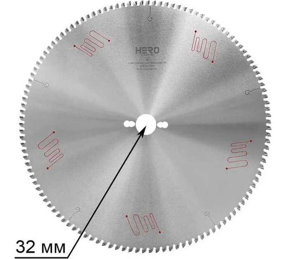 Пильный диск по алюминию и ПВХ HERO 500 х 32, Z=120 40835