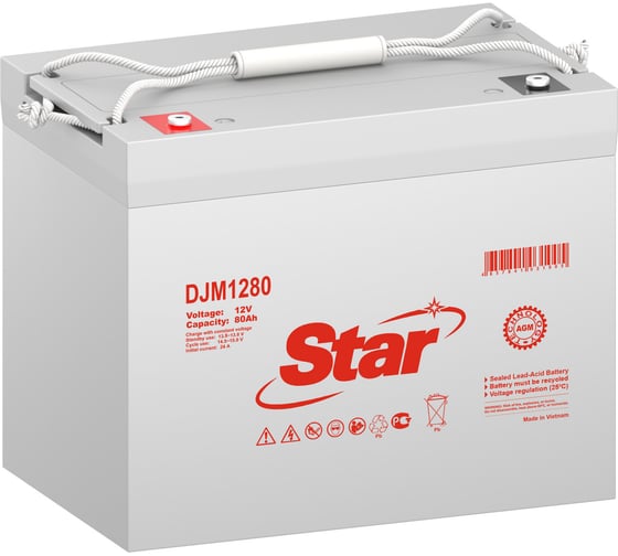 STAR Аккумулятор для ИБП DJM1280 12В 80 Ач УТ-00002988