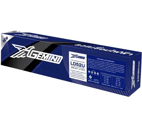 Gemini Электрод сварочный LD52U диам. 4,0 мм упаковка 5 кг GLD52U405