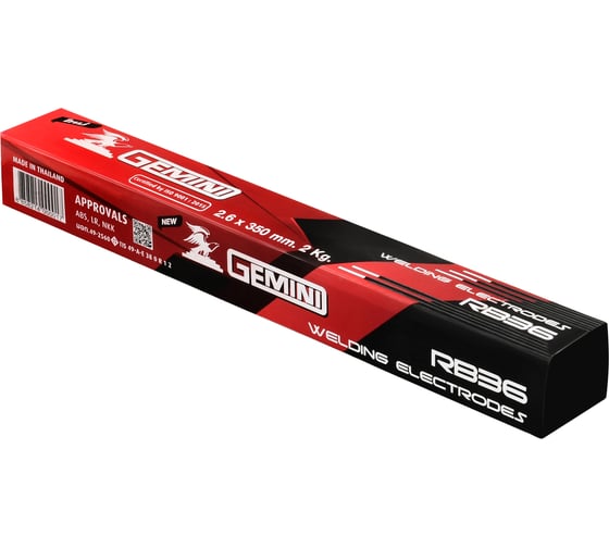 Gemini Электрод сварочный RB36 диам. 2,6 мм упаковка 2 кг GRB36262