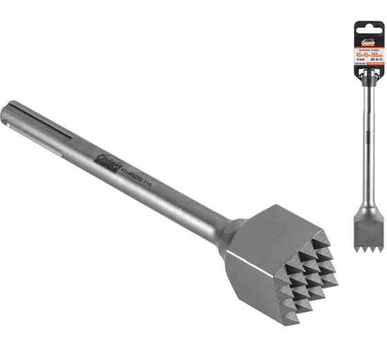 Зубило бучарда GEPARD SDS-max 45x45x265 мм 16 зуб. ЦИ-1151019450