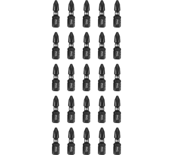 Ударостойкие биты AEG PH2 25 мм, 25 шт, TICTAC упаковка AF25PH2-25 4932502230