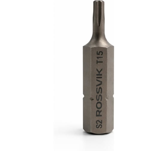 Бита ROSSVIK TORX T15, 36 мм, 5/16, сплав S2 (20шт в коробке) 8036T15