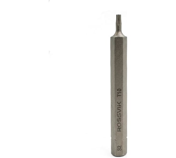 Бита Rossvik TORX , T10, 80 мм, 5/16, сплав S2 (10шт в коробке) 8080T10