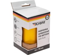 Коронка алмазная по бетону (70 мм; L=90 мм; М16; сегмент 10 мм) KRANZ KR-90-0164