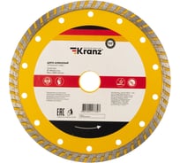 Диск алмазный отрезной Турбо (180x22.2x2.4x10 мм) KRANZ KR-90-0123