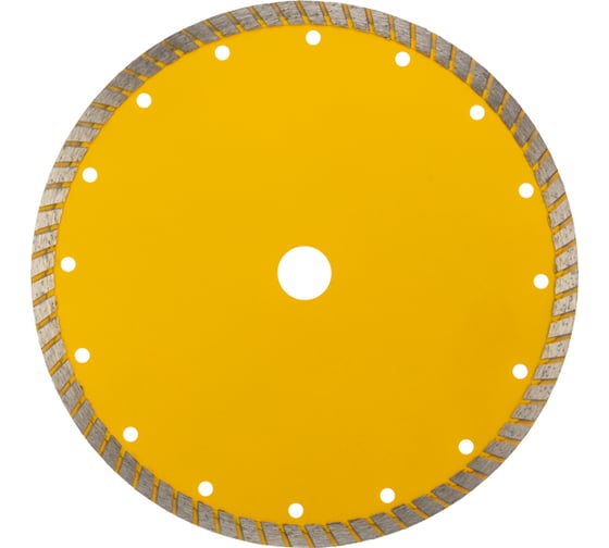 Диск алмазный отрезной Турбо (230x22.2x2.8x10 мм) KRANZ KR-90-0125