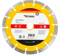 Диск алмазный отрезной сегментный (180x22.2x2.2x10 мм) KRANZ KR-90-0103