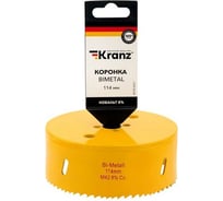 Коронка биметаллическая 114 мм KRANZ KR-92-0247