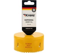 Коронка биметаллическая 95 мм KRANZ KR-92-0242