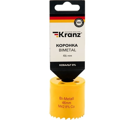 Коронка биметаллическая 46 мм KRANZ KR-92-0223