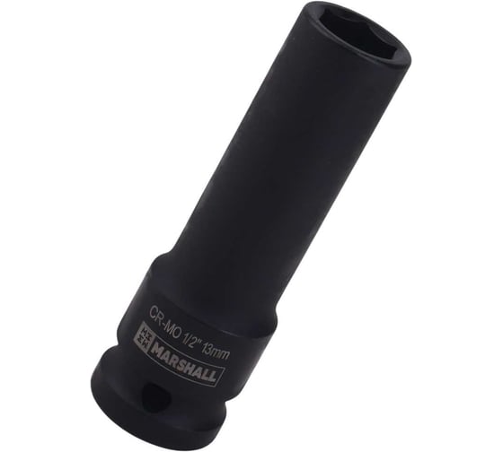 Головка ударная шестигранная удлинённая MARSHALL 13мм, 1/2'' MR2746