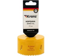 Коронка биметаллическая 79 мм KRANZ KR-92-0239