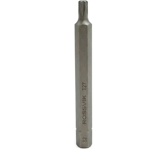 Бита ROSSVIK TORX , T27, 80 мм, 5/16, сплав S2 (10шт в коробке) 8080T27