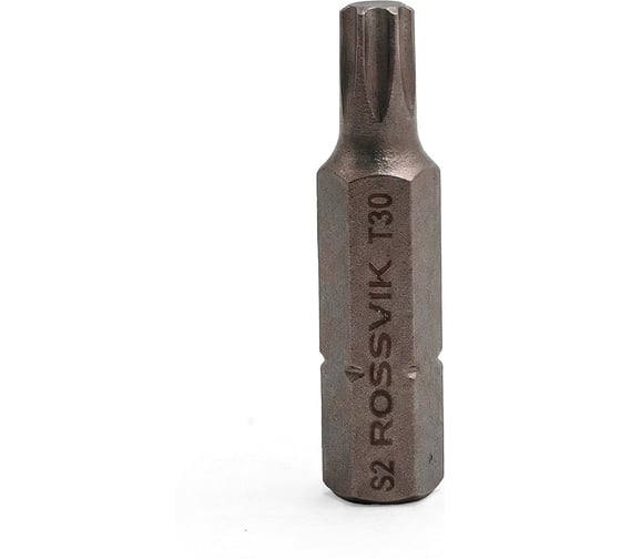 Бита ROSSVIK TORX , T30, 36 мм, 5/16, сплав S2 (20шт в коробке) 8036T30
