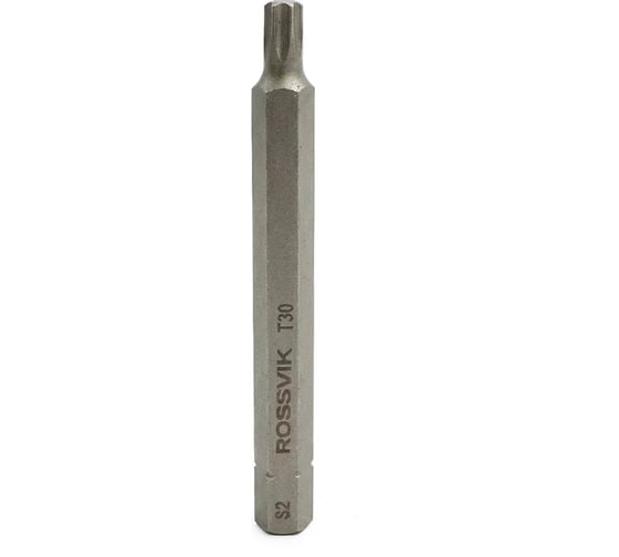 Бита ROSSVIK TORX , T30, 80 мм, 5/16, сплав S2 (10шт в коробке) 8080T30